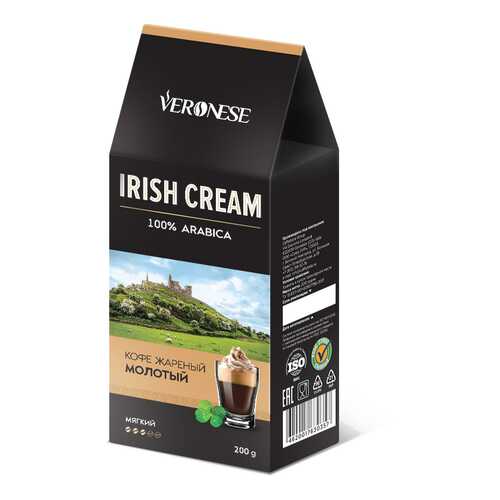 Кофе молотый ароматизированный Veronese Irish Cream 200 г в ВкусВилл