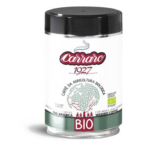 Кофе молотый Carraro bio ж/б 250 г в ВкусВилл
