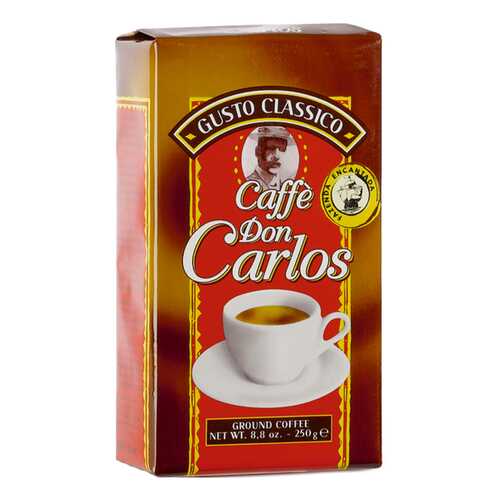 Кофе молотый Don Carlos вакуум 250 г в ВкусВилл