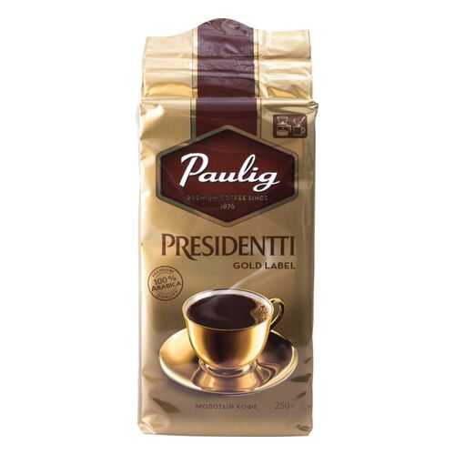 Кофе молотый Paulig presidentti gold label 250 г в ВкусВилл
