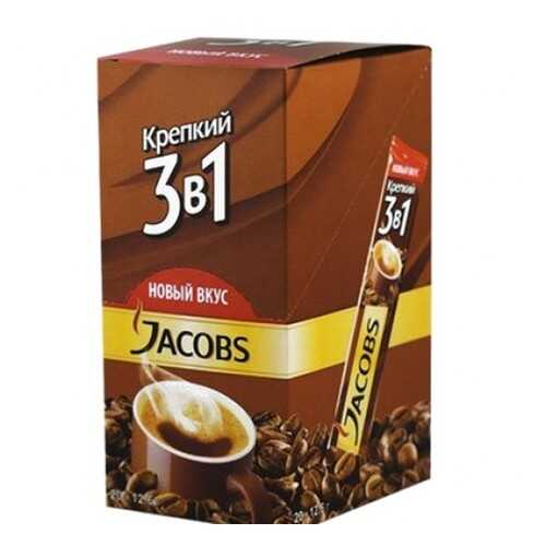 Кофе растворимый Jacobs 3в1 крепкий 24*12 г в ВкусВилл