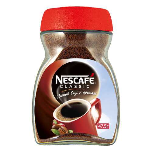 Кофе растворимый Nescafe classic стеклянная банка 47.5 г в ВкусВилл