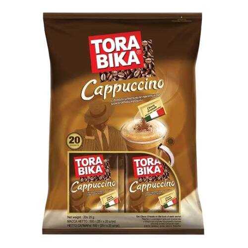 Кофе растворимый Tora bika Cappuccino 3 в 1 с шоколадной крошкой 20 шт 25 г в ВкусВилл