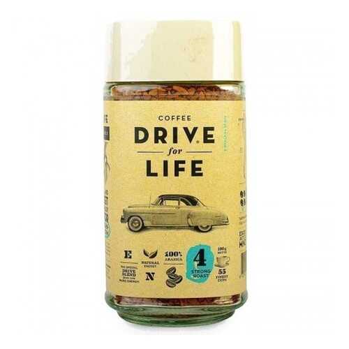 Кофе растворимый живой Drive for Life strong 100 г в ВкусВилл