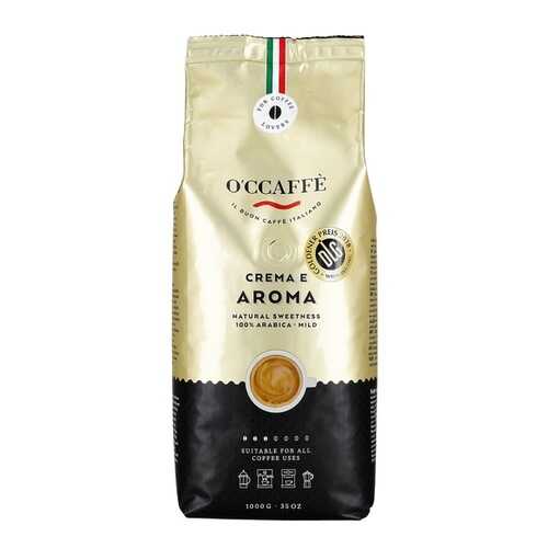Кофе в зернах Occaffe Crema e Aroma 100% Arabica 1 кг в ВкусВилл