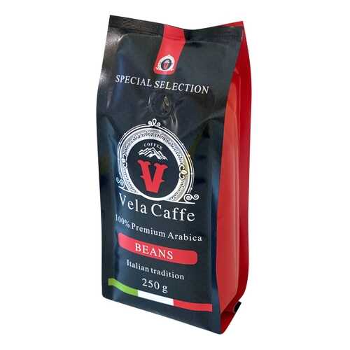 Кофе в зернах Vela Caffe 100% Арабика Премиум 250гр светлая обжарка в ВкусВилл