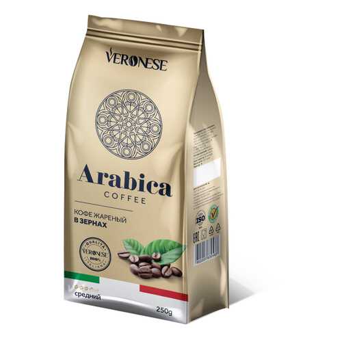 Кофе в зернах Veronese Arabica 250 г в ВкусВилл