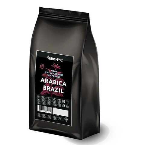 Кофе в зернах Veronese Arabica Brazil 50% арабика 50% робуста 1000 г в ВкусВилл