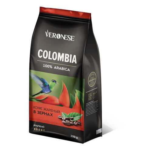 Кофе в зернах Veronese Colombia 200 г в ВкусВилл