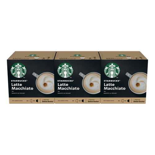Набор для STARBUCKS Latte Macchiato в капсулах д/системы Nescafe Dolce Gusto 12 шт в ВкусВилл