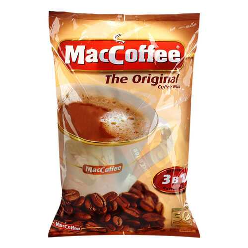 Напиток MacCoffe кофейный original 3в1 растворимый 20 г 50 пакетиков в ВкусВилл