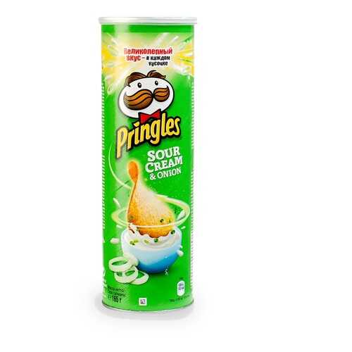 Чипсы картофельные Pringles со сметаной и луком 165 г Польша в ВкусВилл