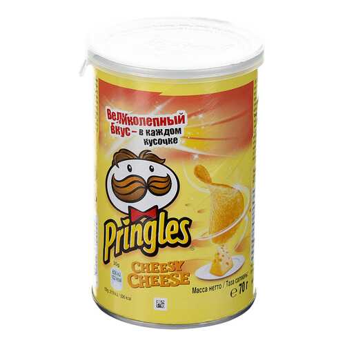Чипсы картофельные Pringles со вкусом сыра 70 г в ВкусВилл