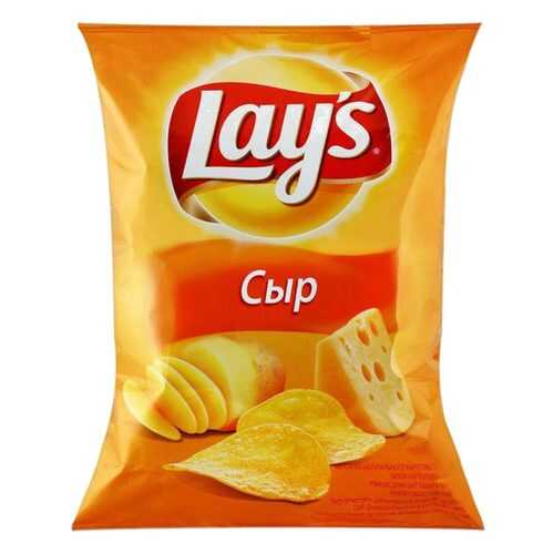 Чипсы Lays из натурального картофеля сыр 90 г в ВкусВилл