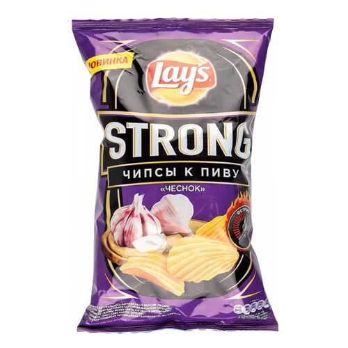 Чипсы Lays strong картофельные чеснок 145 г в ВкусВилл