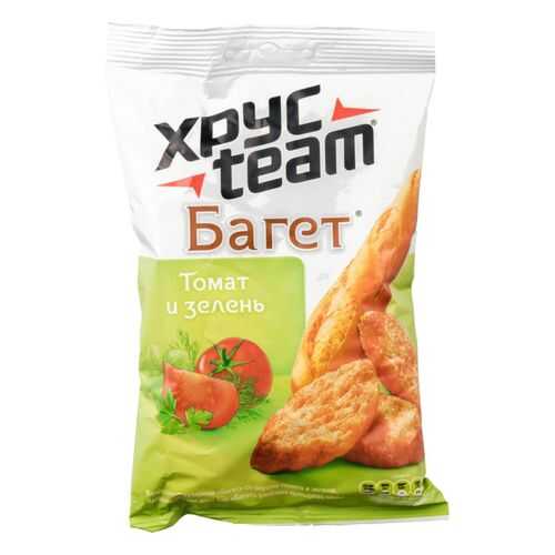 Сухарики Хрусteam багет томат и зелень 60 г в ВкусВилл