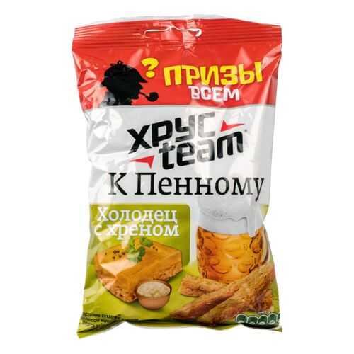 Сухарики Хрусteam к пенному холодец с хреном 90 г в ВкусВилл