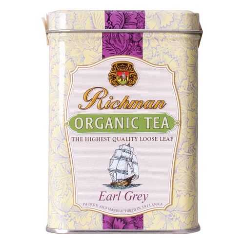 Чай черный Richman organic earl grey 100 г в ВкусВилл