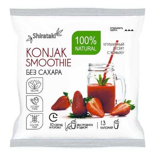 Десерт без сахара Konjak Smoothie клубничный 20 шт по 15 г в ВкусВилл
