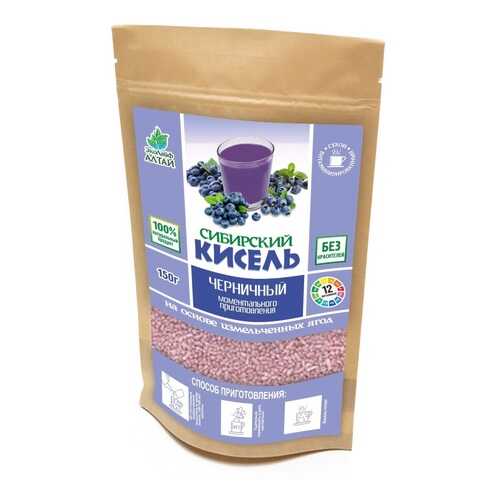Кисель Эколайф АЛТАЙ черничный витаминизированный 150 г в ВкусВилл