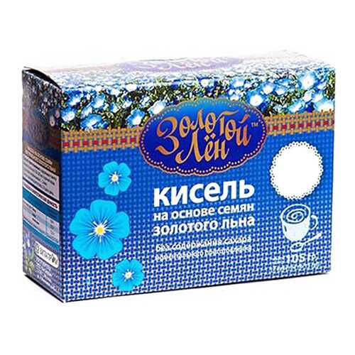 Кисель на льняной основе Золотой лен вишня 7 пакетов по 15 г в ВкусВилл