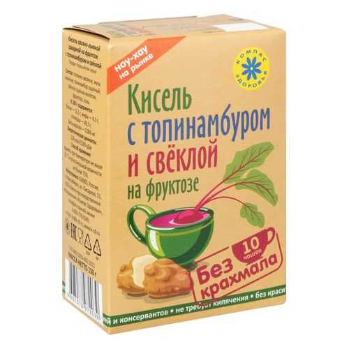 Кисель с топинамбуром и свеклой Компас здоровья на фруктозе 150 г в ВкусВилл