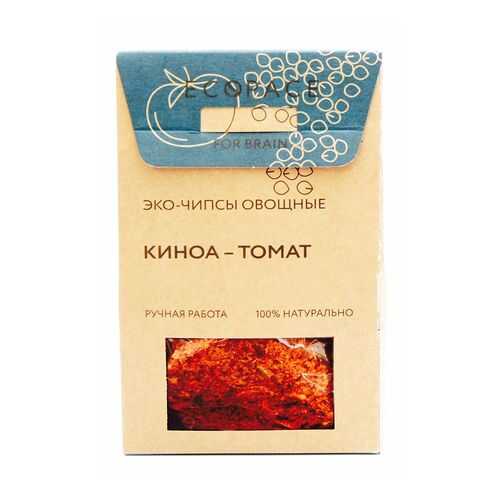 Эко-чипсы овощные For Brain киноа-томат 40 г в ВкусВилл