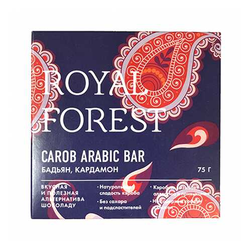 Шоколад Royal Forest Арабский с бадьяном и кардамоном 75г в ВкусВилл