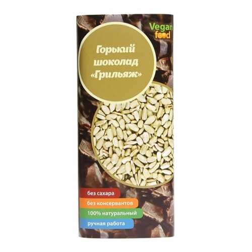 Шоколад Vegan-food горький грильяж 50 г в ВкусВилл