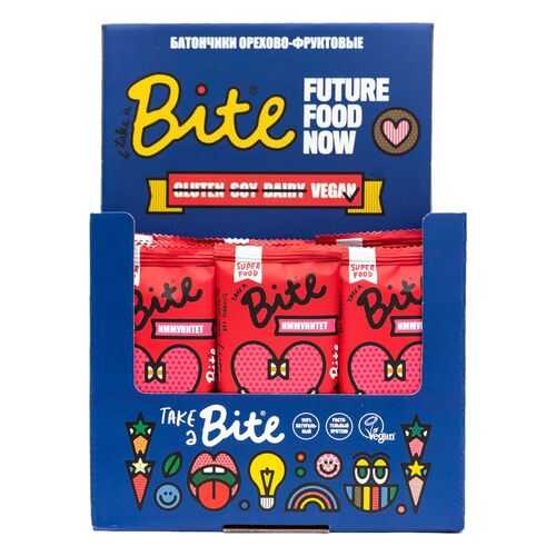 Батончик орехово-фруктовый Take a Bite клюква-тыквенные семечки 45 г в ВкусВилл