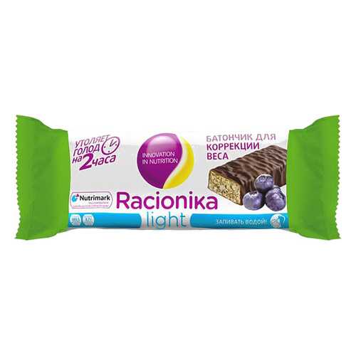 Батончик Racionika для коррекции веса черника 45 г в ВкусВилл