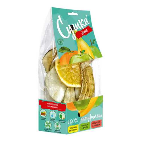 Чипсы фруктовые Биопродукты сушки микс 30 г в ВкусВилл