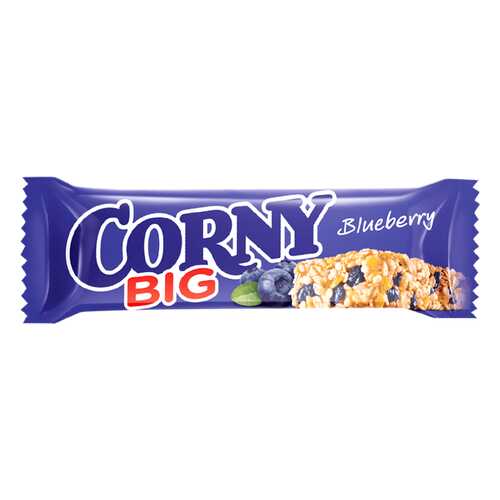 Corny BIG Злаковая полоска с черникой 24 штуки по 40г в ВкусВилл