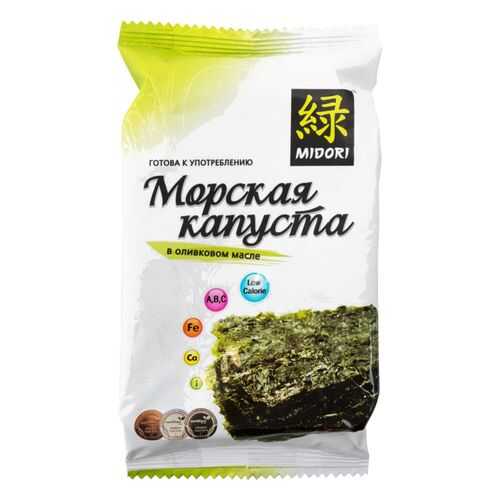 Морская капуста Midori в оливковом масле 5 г в ВкусВилл
