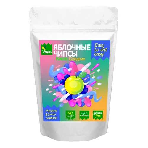 Натуральные фруктовые яблочные чипсы Easy to eat easy кисло-сладкие 30 г в ВкусВилл