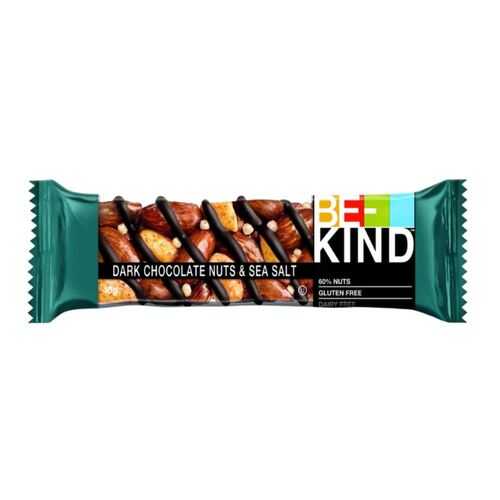 Ореховый батончик BE-Kind с горьким шоколадом и морской солью 40г в ВкусВилл