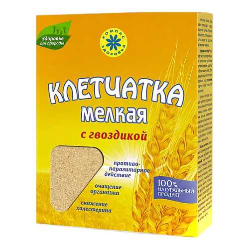 Клетчатка Компас Здоровья пшеничная мелкая с гвоздикой 150 г в ВкусВилл