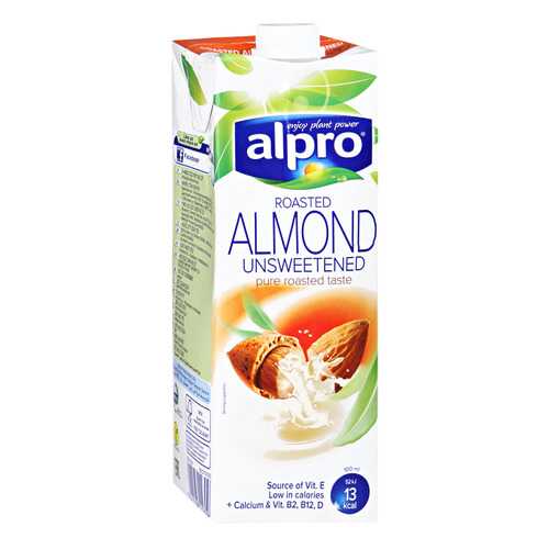 Напиток миндальный без сахара Alpro обогащенный кальцием и витаминами 1 л в ВкусВилл