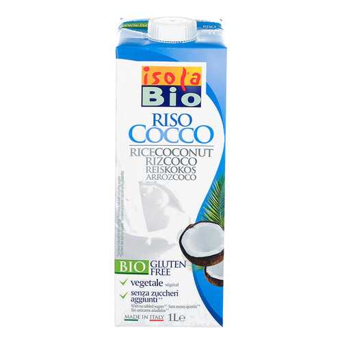 Напиток рисовый Isola bio с кокосовым молоком без глютена 1 л в ВкусВилл