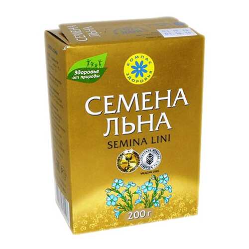 Семена Льна Компас здоровья 200 г в ВкусВилл