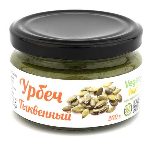 Урбеч Vegan-food из семян тыквы 200 г в ВкусВилл