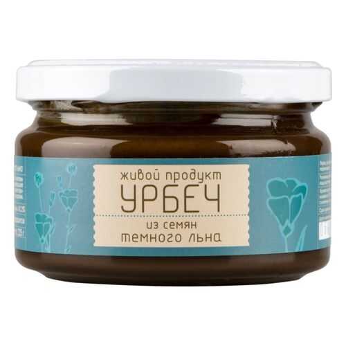 Урбеч Живой продукт из семян темного льна 225 г в ВкусВилл