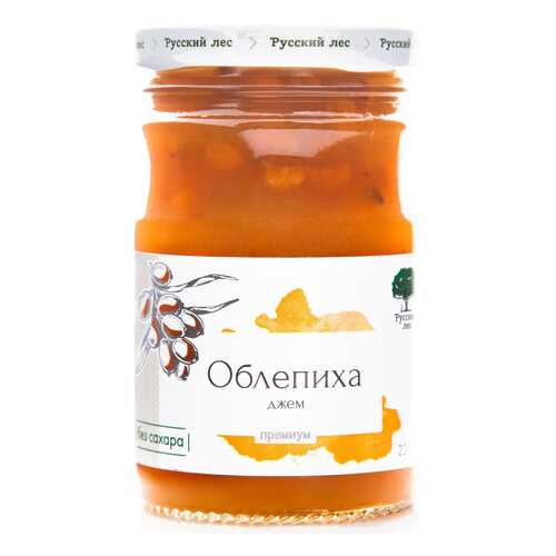 Джем Русский лес облепиха премиум 220 г в ВкусВилл