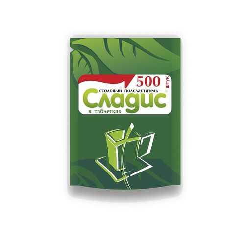 Столовый подсластитель Сладис 500 таблеток 31 г в ВкусВилл