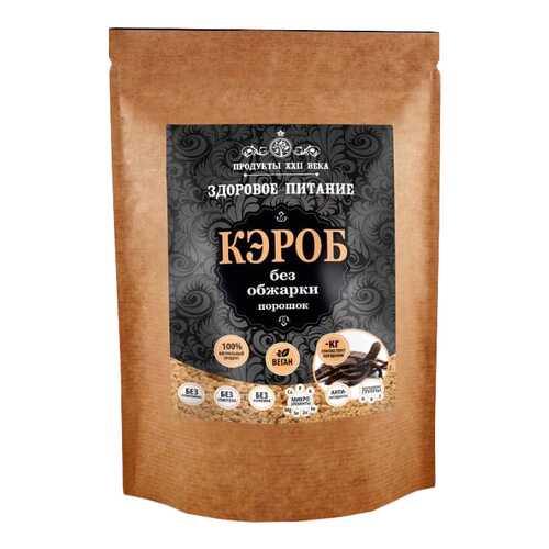 Кэроб порошок Продукты XXII века без обжарки 400 г в ВкусВилл