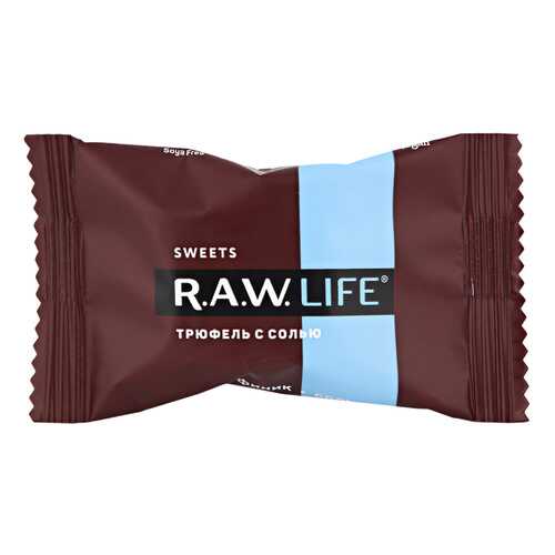 Конфета Raw Life трюфель с солью 18 г в ВкусВилл