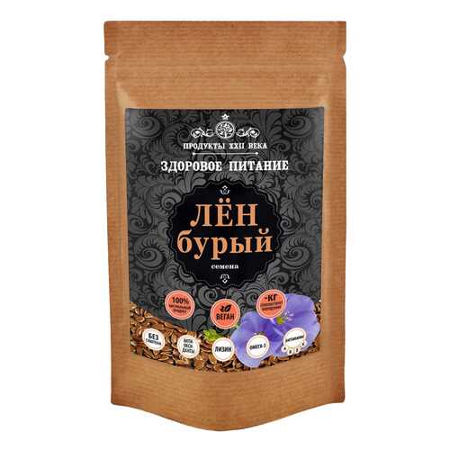 Лен бурый Продукты XXII века семена 100 г в ВкусВилл