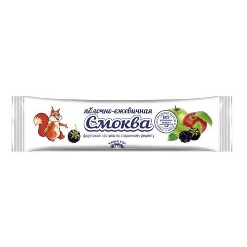 Пастила Смоква фруктовая яблочно-ежевичная 15 г в ВкусВилл