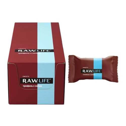 R.A.W. Life Sweets Конфеты (коробка 20шт) (Трюфель с солью) в ВкусВилл