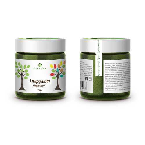 Спирулина Оргтиум порошок био 50 г в ВкусВилл